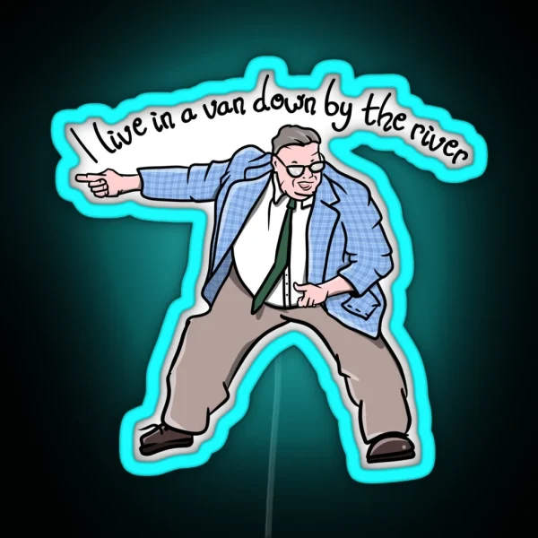 Matt Foley Van Down By The River RGB Neon Sign
