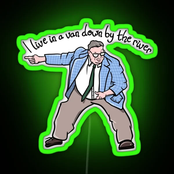 Matt Foley Van Down By The River RGB Neon Sign