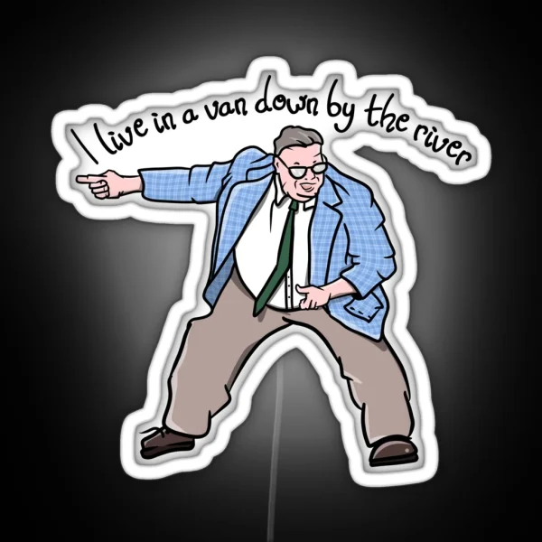 Matt Foley Van Down By The River RGB Neon Sign