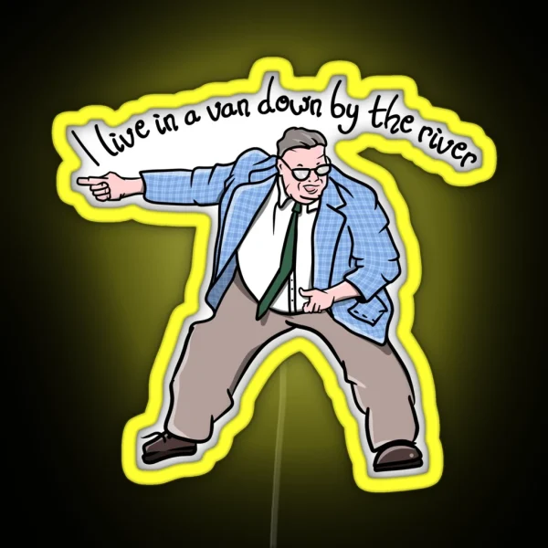 Matt Foley Van Down By The River RGB Neon Sign