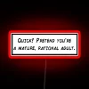 Mature Rational Adult RGB Neon Sign in Red