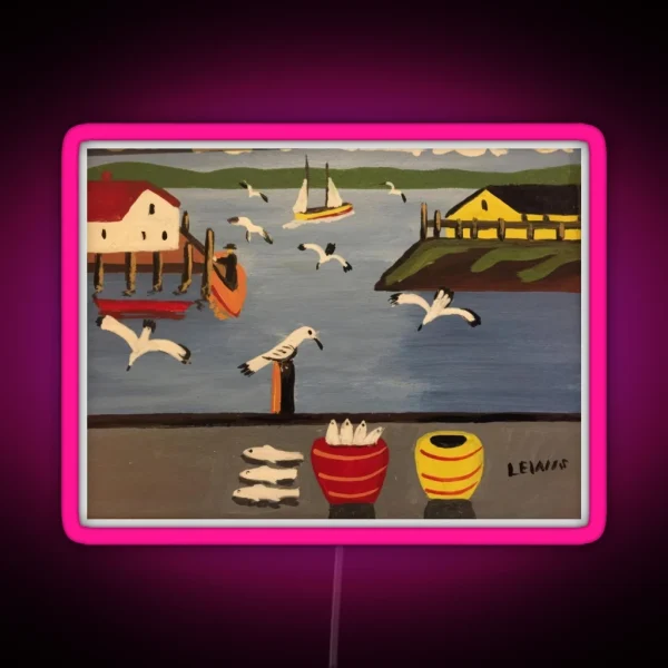 Maud Lewis RGB Neon Sign