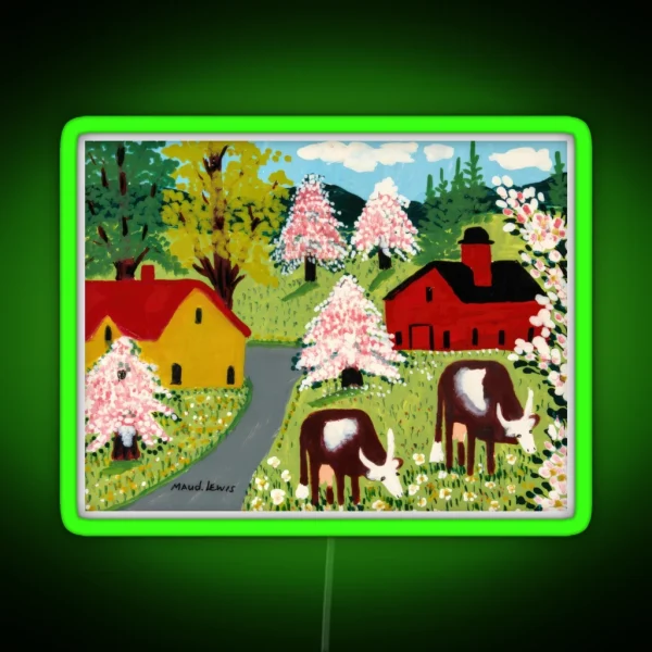 Maud Lewis RGB Neon Sign