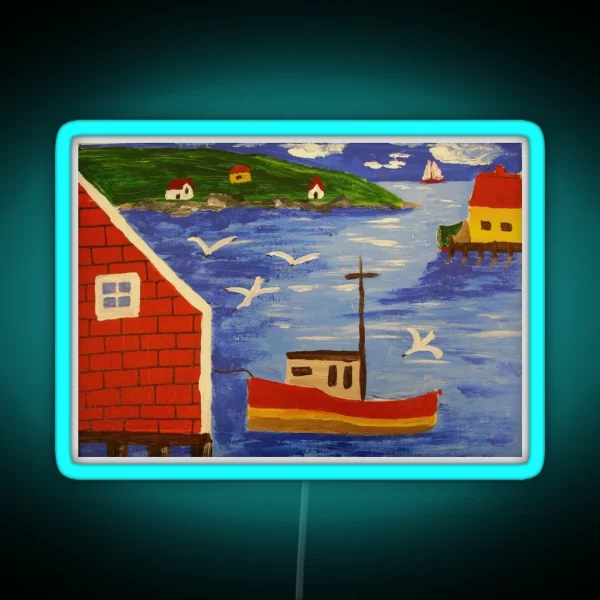 Maud Lewis RGB Neon Sign