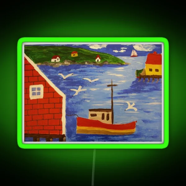 Maud Lewis RGB Neon Sign