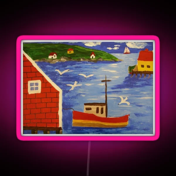 Maud Lewis RGB Neon Sign