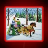 maud-lewis-rgb-neon-sign-vintage-art-red