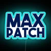 RGB Neon Sign with MAX PATCH Blue Lighting
