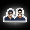max verstappen daniel ricciardo day of the dead rgb neon sign
