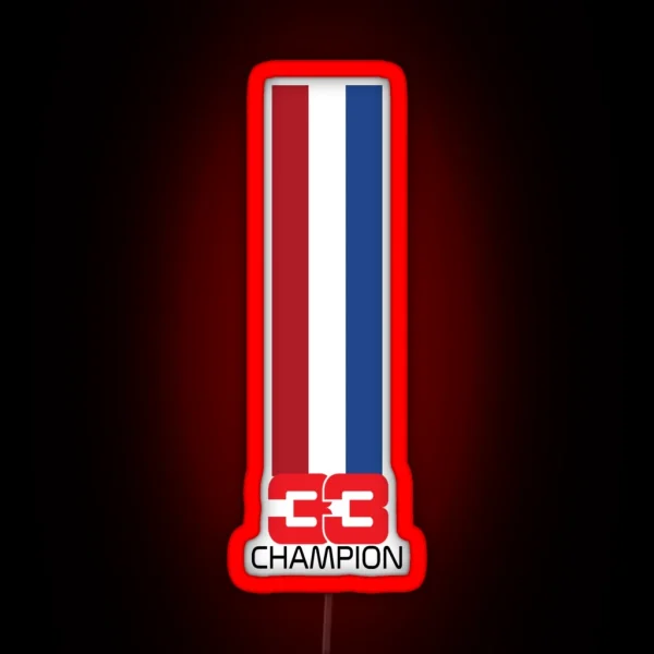 Max Verstappen F1 CHAMPION RGB Neon Sign