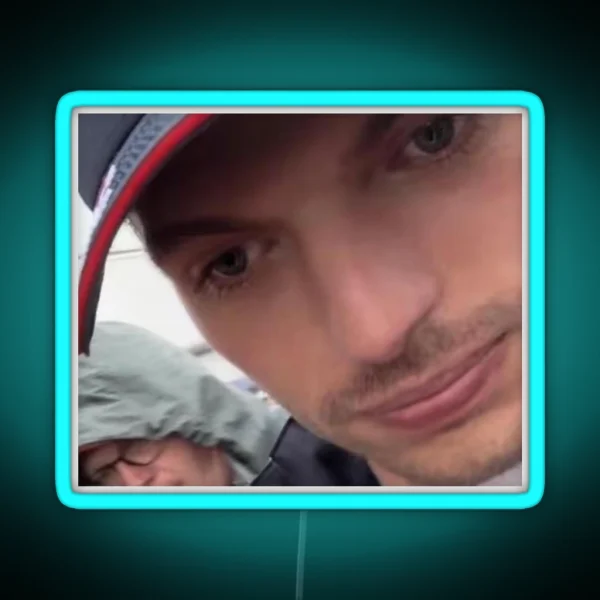 Max Verstappen Overthink Meme RGB Neon Sign
