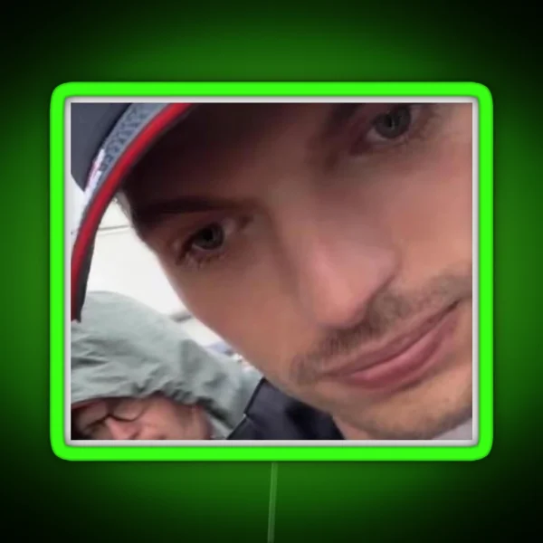 Max Verstappen Overthink Meme RGB Neon Sign