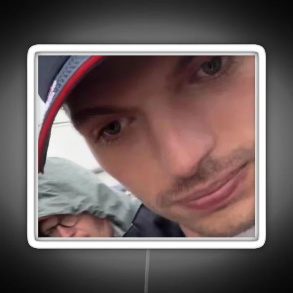 Max Verstappen Overthink Meme RGB Neon Sign