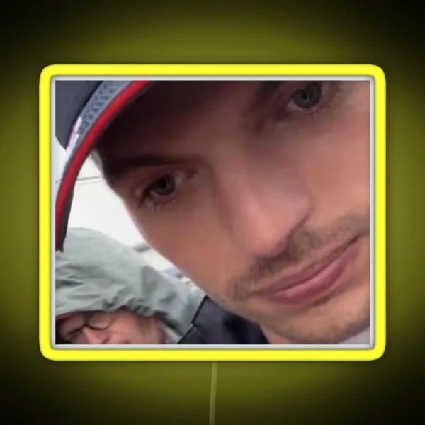 Max Verstappen Overthink Meme RGB Neon Sign