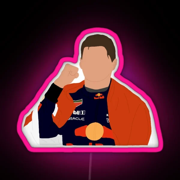 Max Verstappen World Champion RGB Neon Sign