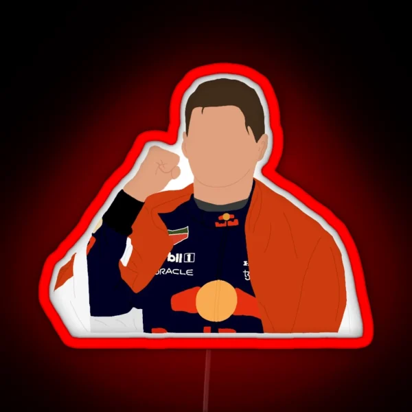 Max Verstappen World Champion RGB Neon Sign