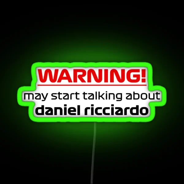 May Start Talking About Daniel Ricciardo Led RGB Neon Sign