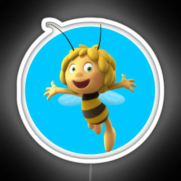 Maya The Bee And Her Best Friend Having Great RGB Neon Sign