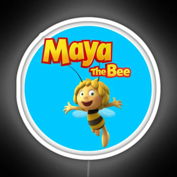 Maya The Bee And Her Best Friend Having Great Adventures Copy Of Techno RGB Neon Sign