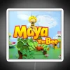 maya the bee rgb neon sign with white background