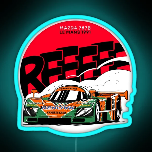 Mazda 787B 1991 Le Mans Winner Led RGB Neon Sign