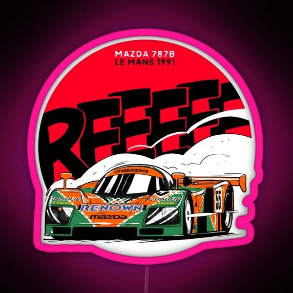 Mazda 787B 1991 Le Mans Winner Led RGB Neon Sign