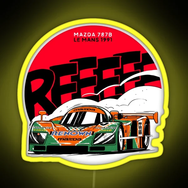 Mazda 787B 1991 Le Mans Winner Led RGB Neon Sign