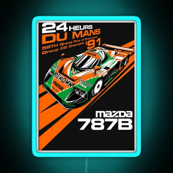 Mazda 787B RGB Neon Sign