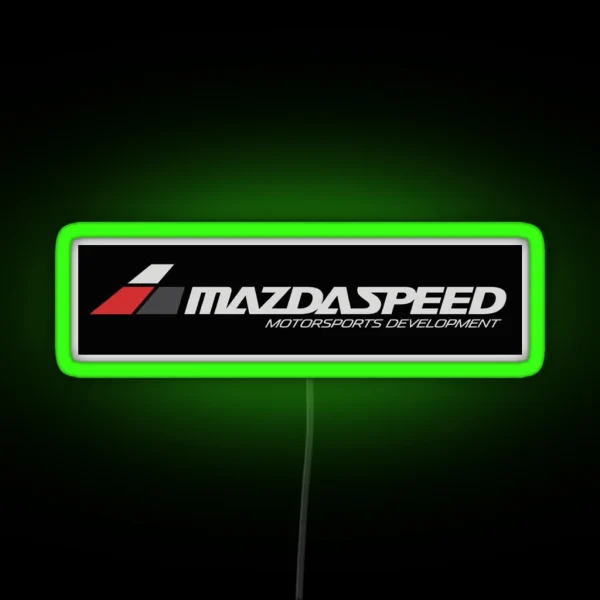 Mazdaspeed Motorsport Development RGB Neon Sign