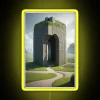 maze neon sign yellow