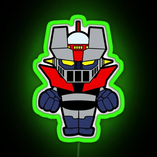 Mazinger Chibi RGB Neon Sign
