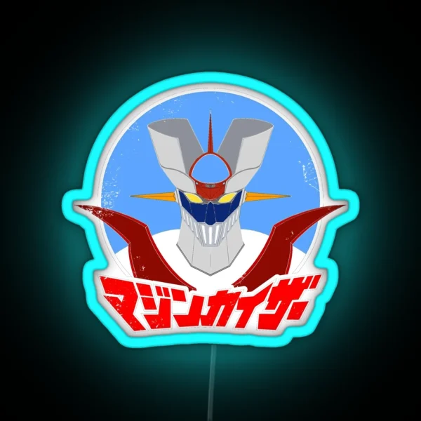 Mazinger Japanese Text RGB Neon Sign