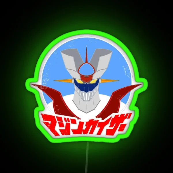 Mazinger Japanese Text RGB Neon Sign