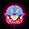 Mazinger Japanese Neon Sign with RGB Pink Lighting and Text