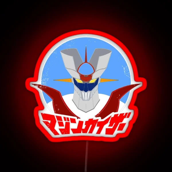 Mazinger Japanese Text RGB Neon Sign