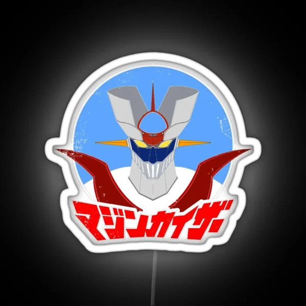 Mazinger Japanese Text RGB Neon Sign