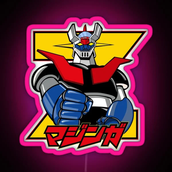 Mazinger Robot Mazinger Z RGB Neon Sign