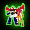 Mazinger Z and Afrodita A neon sign RGB green