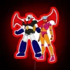 Mazinger Z and Afrodita A neon RGB sign in red