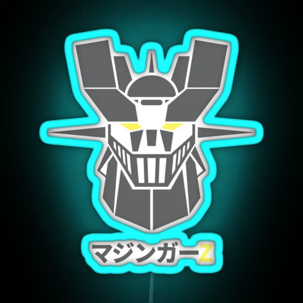 Mazinger Z Dark Anime Manga RGB Neon Sign