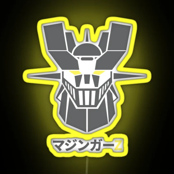 Mazinger Z Dark Anime Manga RGB Neon Sign