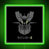 Mazinger Z Dark Neon Sign with Vibrant RGB Colors