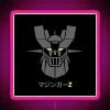 Mazinger Z Neon Sign with RGB Neon Lights in Pink.