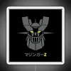 Mazinger Z neon sign with dark RGB colors and white text.