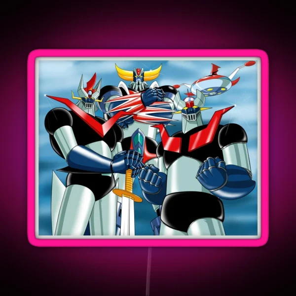 Mazinger Z Great Mazinger UFO Robot Grendizer RGB Neon Sign