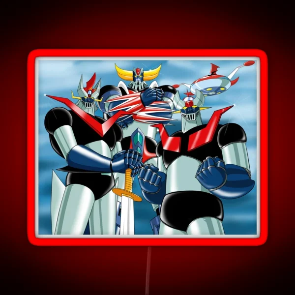 Mazinger Z Great Mazinger UFO Robot Grendizer RGB Neon Sign
