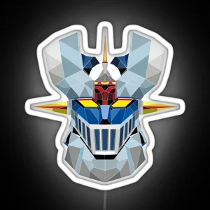 Mazinger Z Linear Low Poly RGB Neon Sign