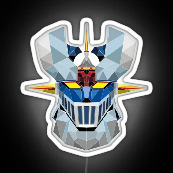 Mazinger Z Linear Low Poly RGB Neon Sign