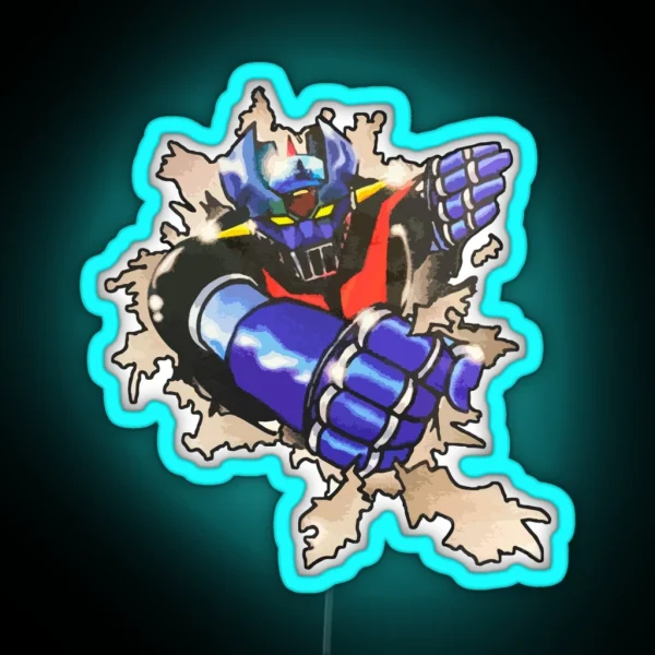 Mazinger Z Out Of Paper RGB Neon Sign