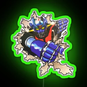Mazinger Z Out Of Paper RGB Neon Sign
